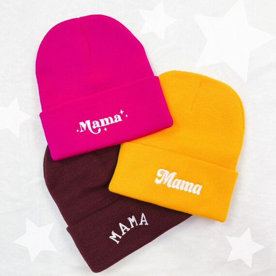 Baby Shower Gift Mama Beanie Mom Beanie 