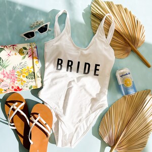 Beach Bachelorette, Swimsuits, Bathing Suits, Honeymoon Swimsuit,  Bridesmaid Gifts, Bachelorette Shirts, Beach Bride, One Piece, Babe 14-2AB  -  India