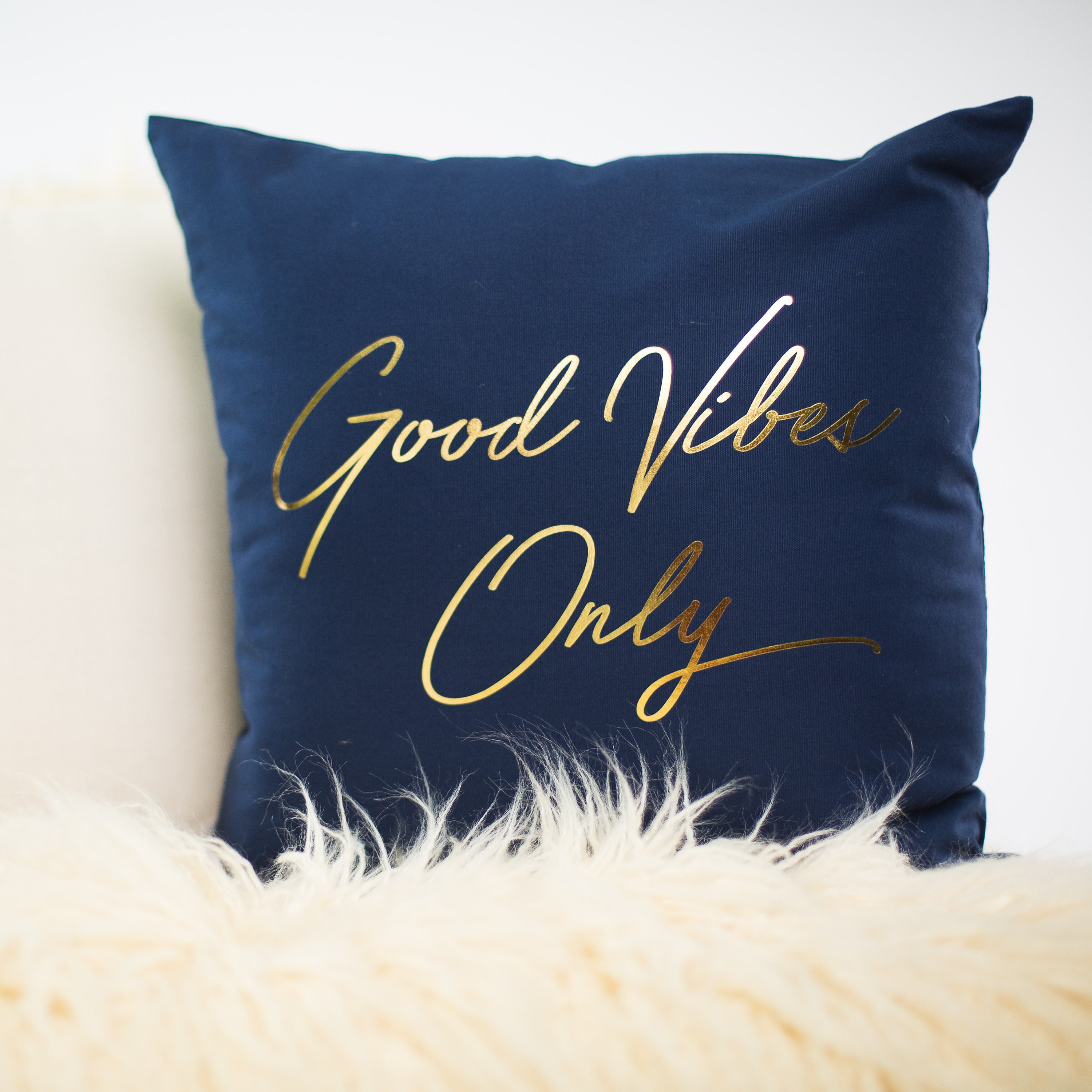 Good Vibes Pillow Cover Throw Pillow Cushion Cover Throw Etsy