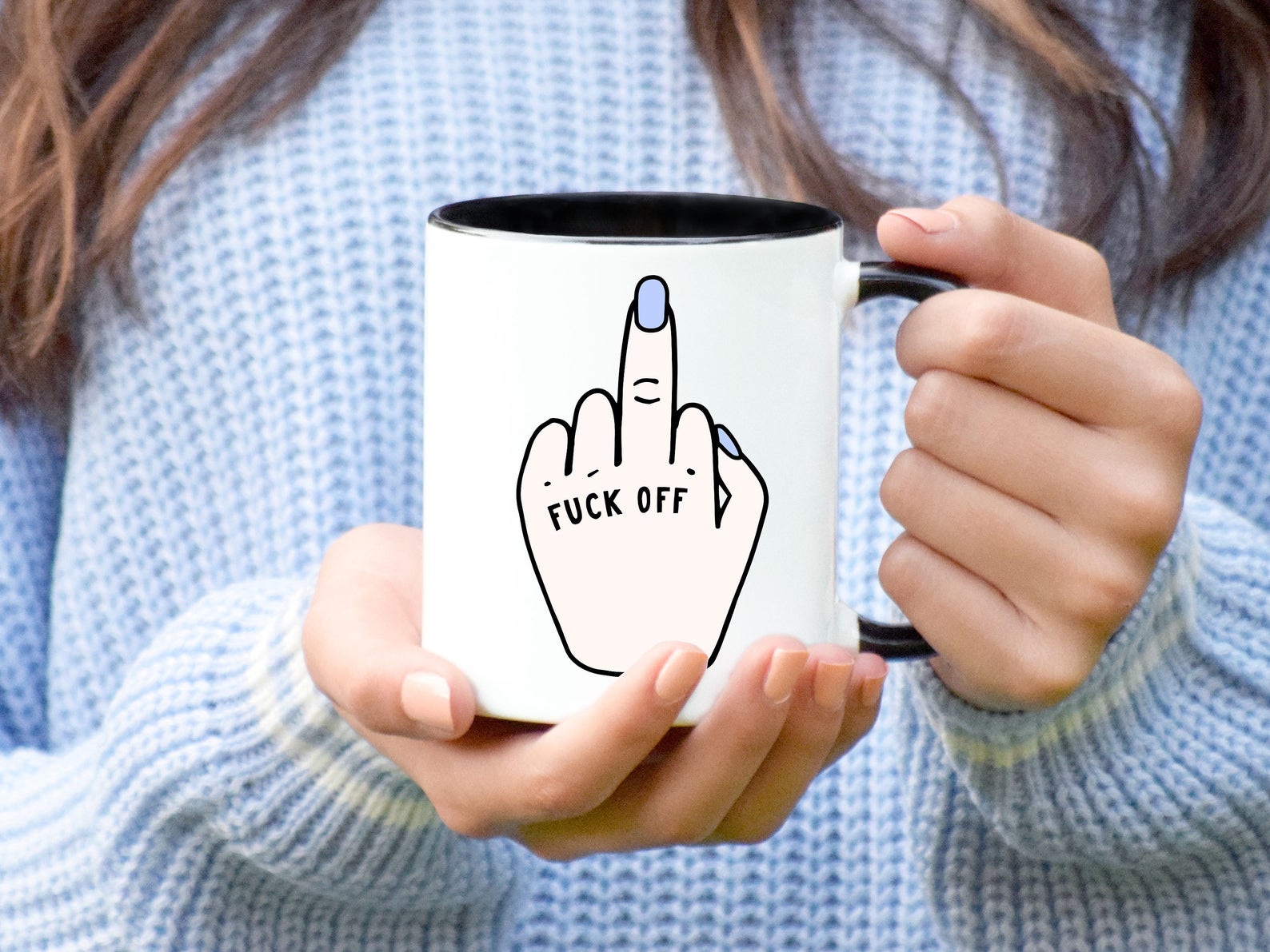 Funny Mug Funny Coffee Mug Middle Finger Mug Fck Mug Etsy