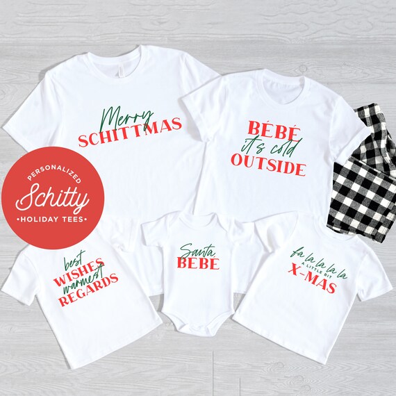 Family Christmas Pajamas Bebe It S Cold Outside Family Etsy India