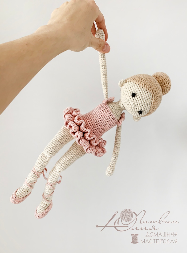 Crochet doll pattern, Ballerina pattern, amigurumi ballerina, crochet ballerina, amigurumi doll, dancer doll, ballerina crochet doll 画像 2