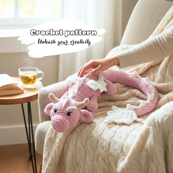 crochet pattern, crochet dragon pattern, fairy crochet dragon pattern, amigurumi pattern, amigurumi dragon, crochet plushie dragon