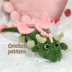 crochet pattern, crochet dragon pattern, fairy crochet dragon pattern, amigurumi pattern, amigurumi dragon, crochet plushie dragon