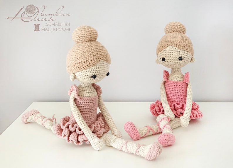 Crochet doll pattern, Ballerina pattern, amigurumi ballerina, crochet ballerina, amigurumi doll, dancer doll, ballerina crochet doll image 3