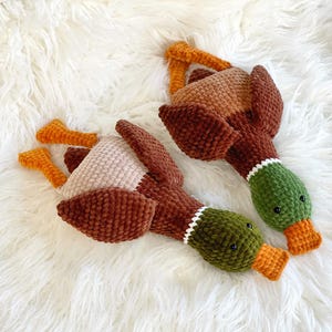crochet duck toy, handmade plush duck, amigurumi stuffed animal, stuffed bird, soft duck toy, nursery decor duck, handmade gift for kids