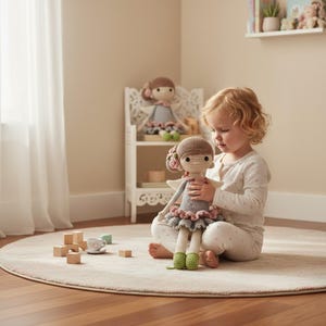 Patroon gehaakte feeënpop, amigurumi meisje met vleugels pdf afbeelding 9