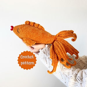 Crochet patterns, crochet fish pattern, plushie crochet fish pattern, crochet sea animal pattern, amigurumi fish, crochet toy, crochet fish