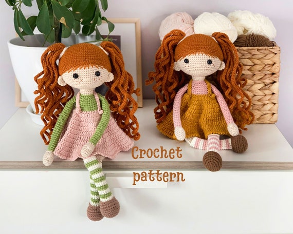 Crochet Doll Pattern, Amigurumi Crochet Doll, Red-haired Girl, Crochet  Girl, Doll in Sundress, Doll PDF, Doll Pattern,crochet Toy Patten 