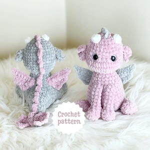 crochet pattern, crochet dragon pattern, fairy crochet dragon pattern, amigurumi pattern, amigurumi dragon, crochet plushie dragon
