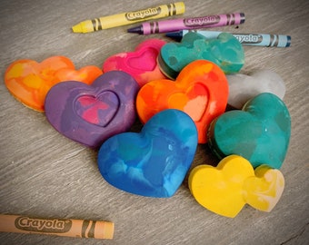 Heart Crayons Set: Non-Toxic Kids Party Favors
