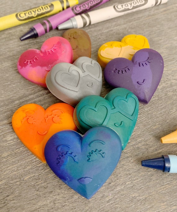 Heart Crayons Set: Non-Toxic Kids Party Favors