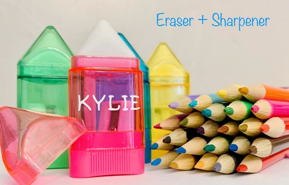 Personalized pencil sharpener deals