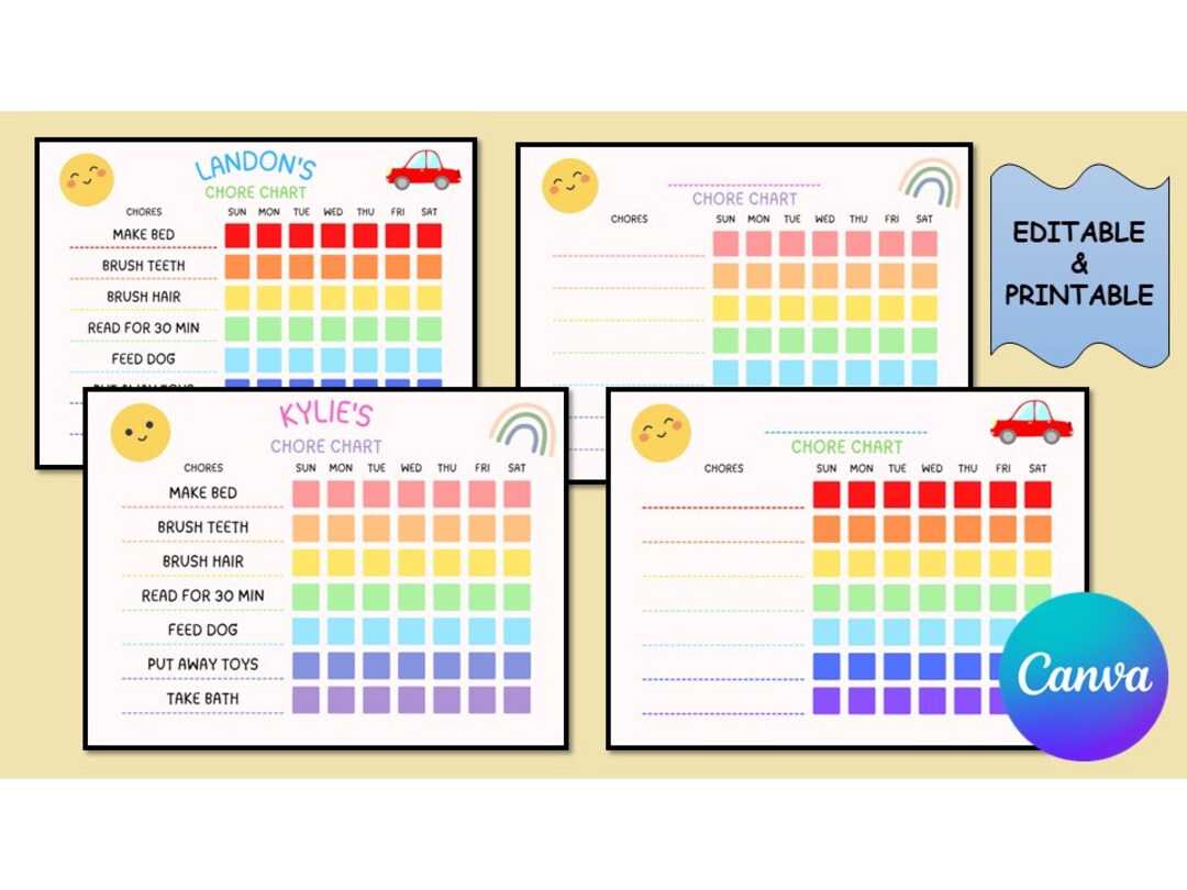 Kids Chore Chart Printable Chore Chart for Kids Chore Chart for Kids Kids Chore Chart Printable Chore Chart for Kids Chore Chart for Kids