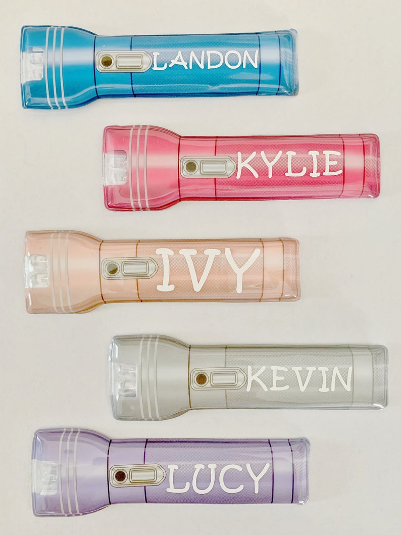 Gifts for Kids, Personalized Flashlight, Magnetic Flat Flashlight, Kids Party Favors, End of School Year Class Gifts, Mother's Day Gifts