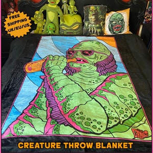 CREATURE inspired THROW BLANKET