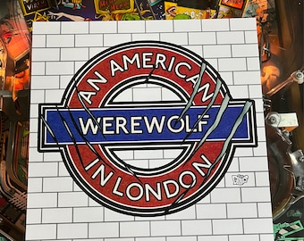 An American Werewolf In London inspired print