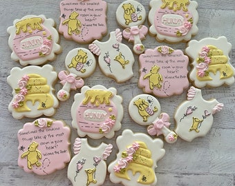 Winnie the Pooh Baby Shower Cookies