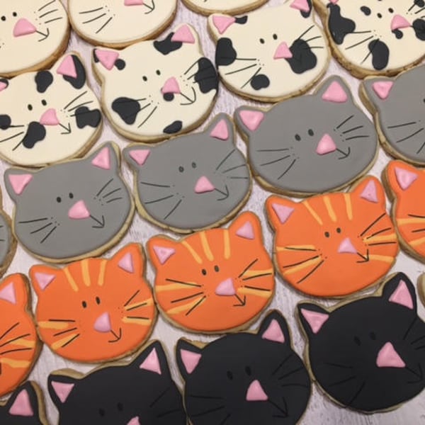 Cat Face Cookies