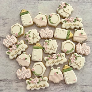 Floral Baby Shower Cookies