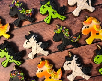 Halloween Unicorn cookies