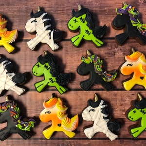 Halloween Unicorn cookies image 2