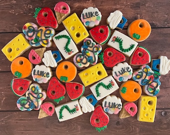 Hungry Caterpillar Birthday Cookies