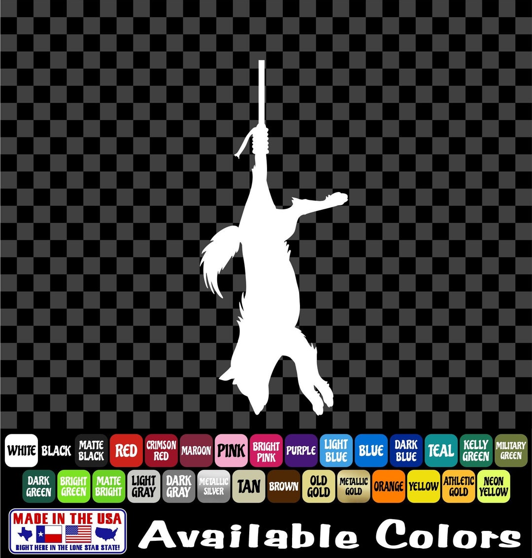 Coyote Hunting Sticker Predator Hunt Varmint Hunter Vinyl Decal Truck ...