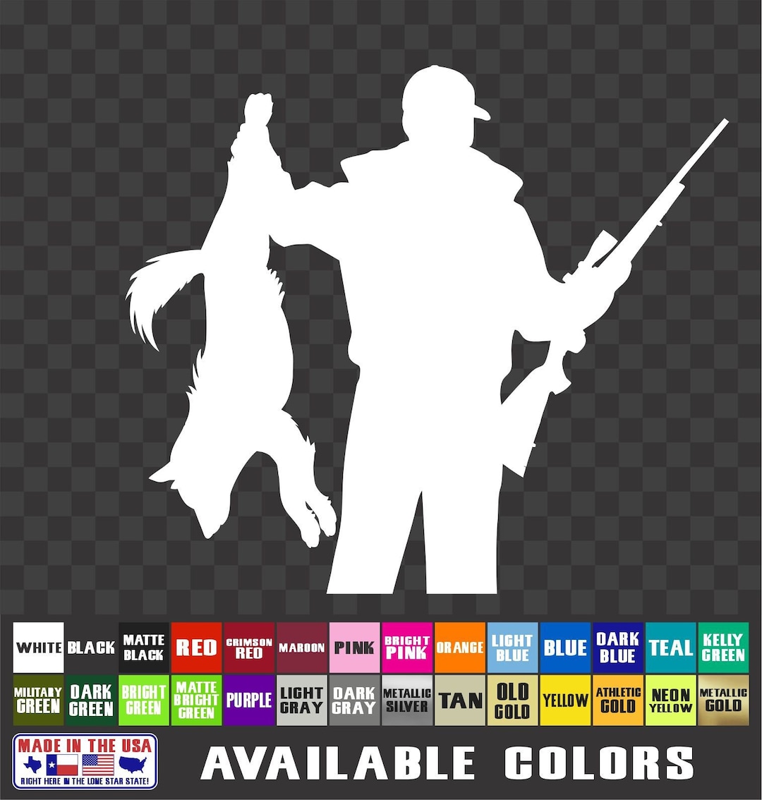 Coyote Hunting Sticker Predator Hunt Varmint Hunter Vinyl Decal Truck ...