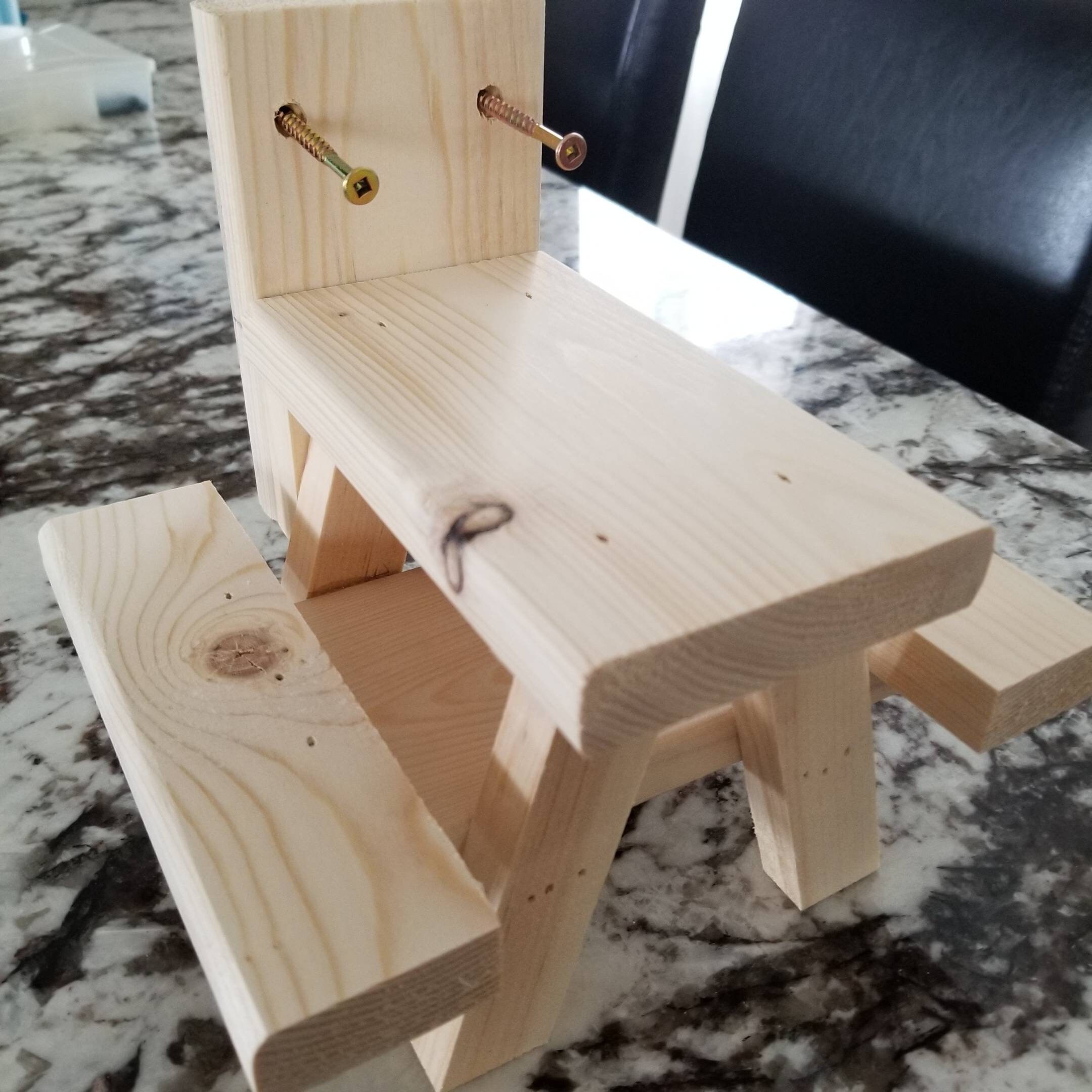 Mini Picnic Table for Chipmunks Squirrels and Birds Etsy