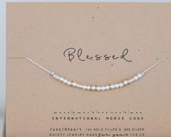 Sterling silver deals blessed necklace
