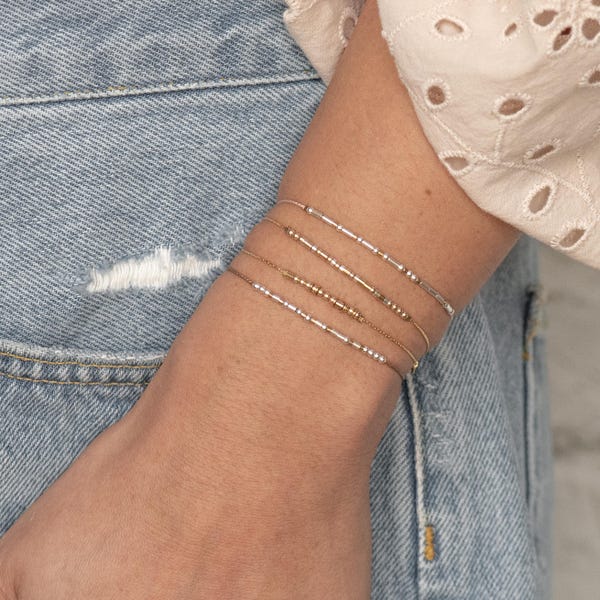 Bracelet personnalisé en code Morse, argent sterling, bracelet guerrier à message caché, cadeau d'anniversaire pour elle
