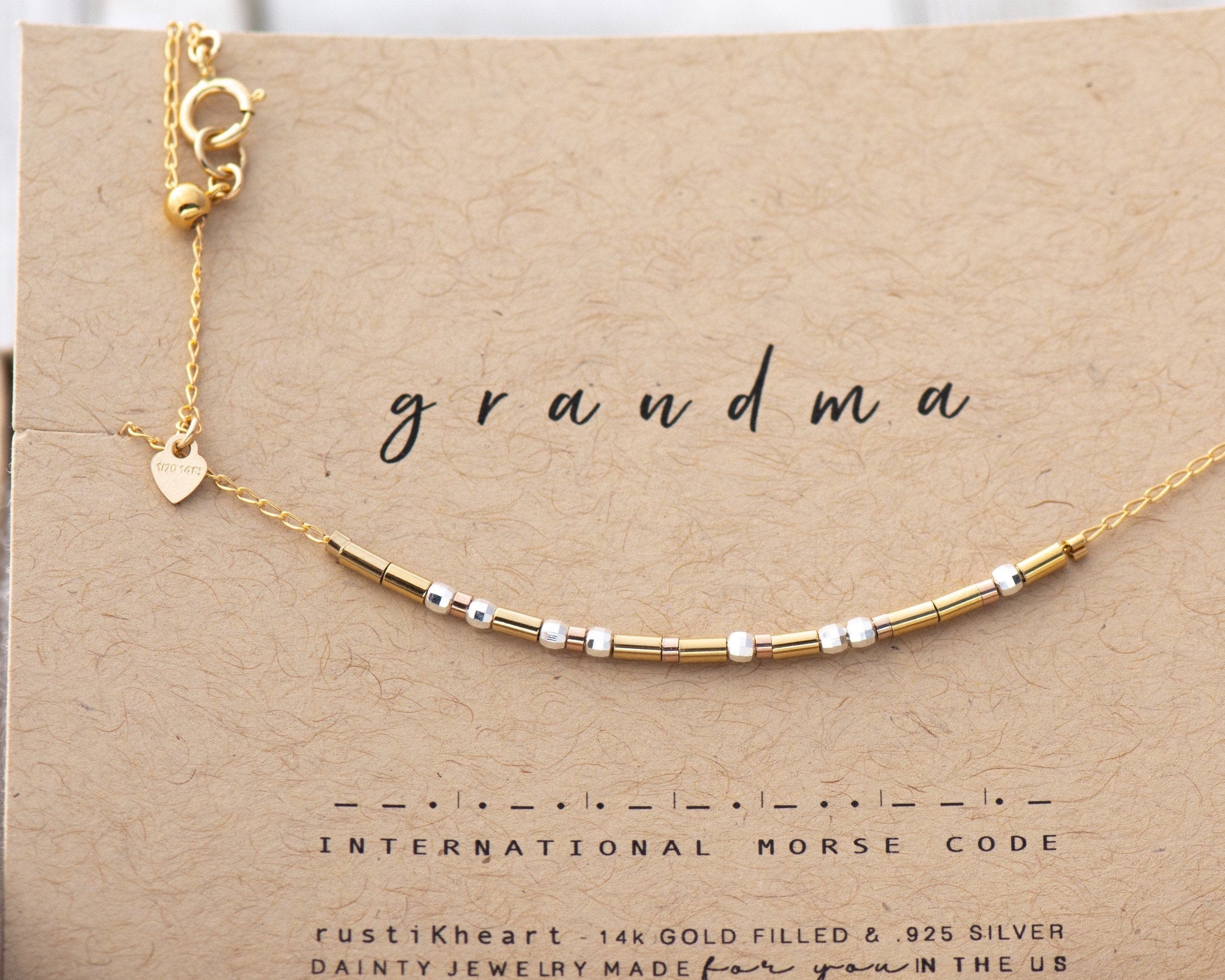 Grandma Gift Necklace Grandmother Gifts 