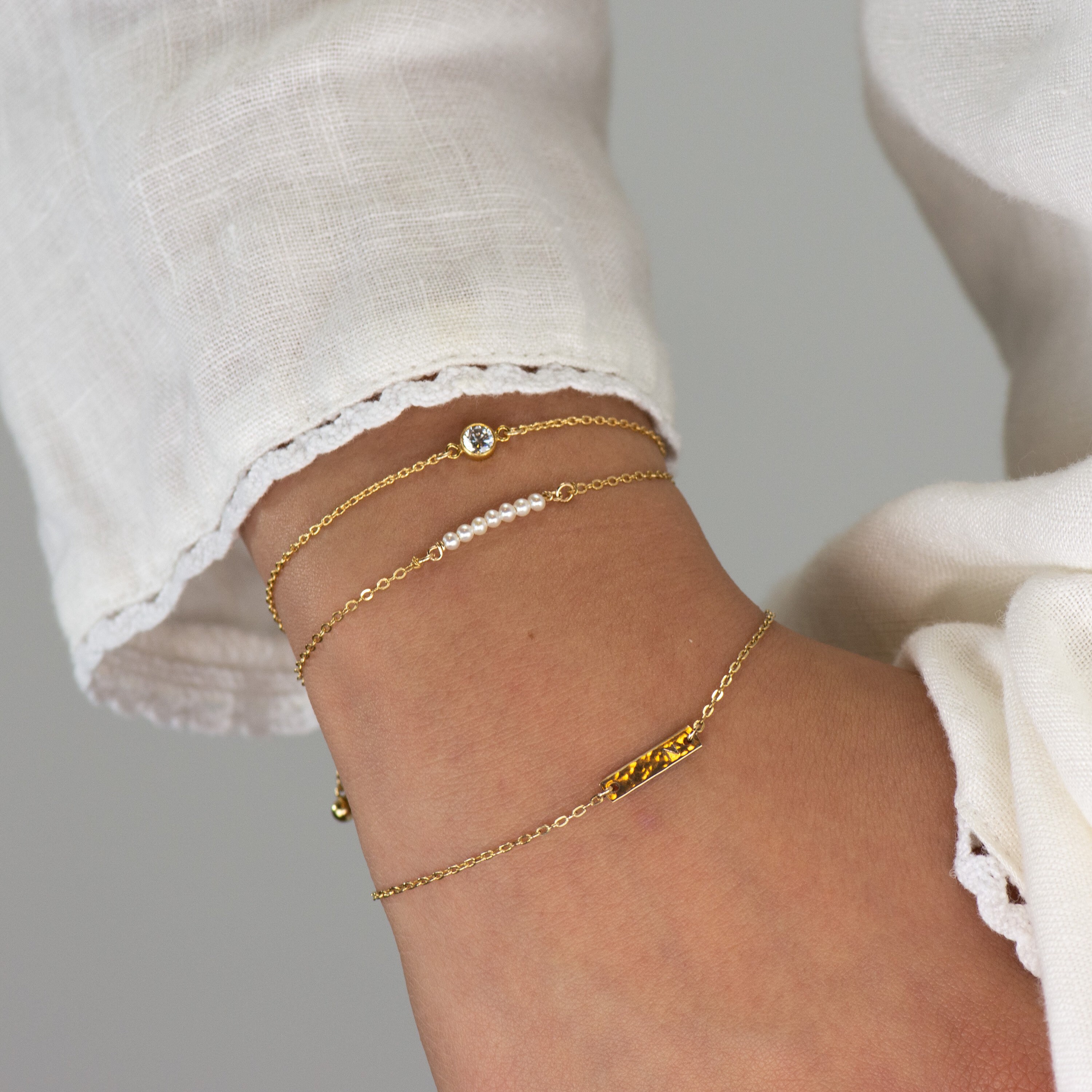 Dainty Pearl Bracelet Tiny Pearls Chain Bracelet Natural Etsy Dainty Pearl Bracelet Tiny Pearls Chain Bracelet Natural Etsy