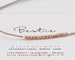 Bestie Morse Code Bracelet | Dainty Bestie Rose Gold String Bracelet • OR Other Words - Best Friend Gift Bridesmaid Gift Besties Gifts 