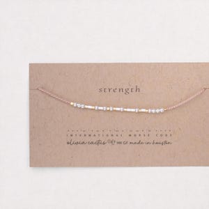 Jeremiah 29:11 Morse Code Bracelet, Christian Birthday Gift for Her, Plans to Prosper image 12