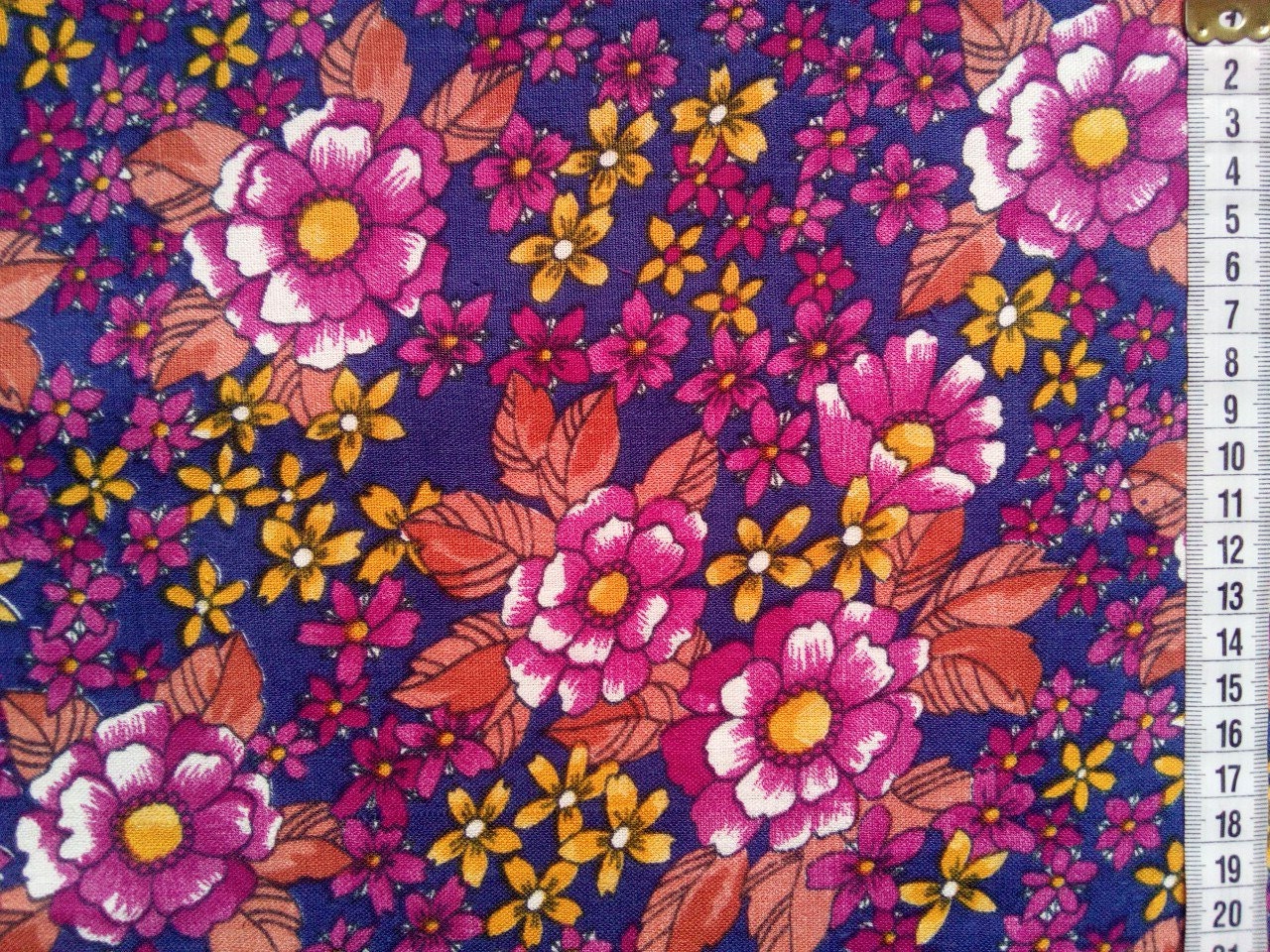 Patchwork fabric by the yard quilting cotton flower meadow | Etsy