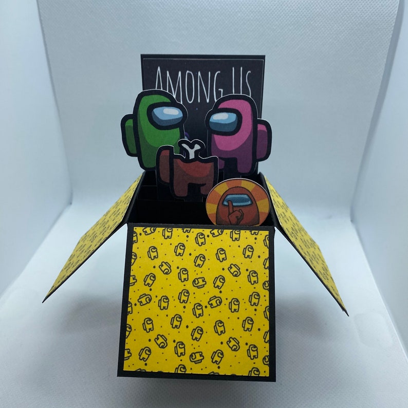 Among Us Pop Up Box Card | Etsy