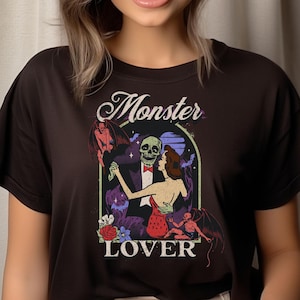 Retro Monster Movie Poster Shirt - Vintage Halloween Tee