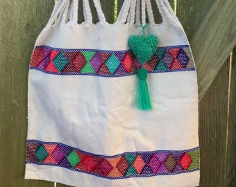 Embroidered Leather Handbag Seven Sisters Tjukurpa - Better World Arts