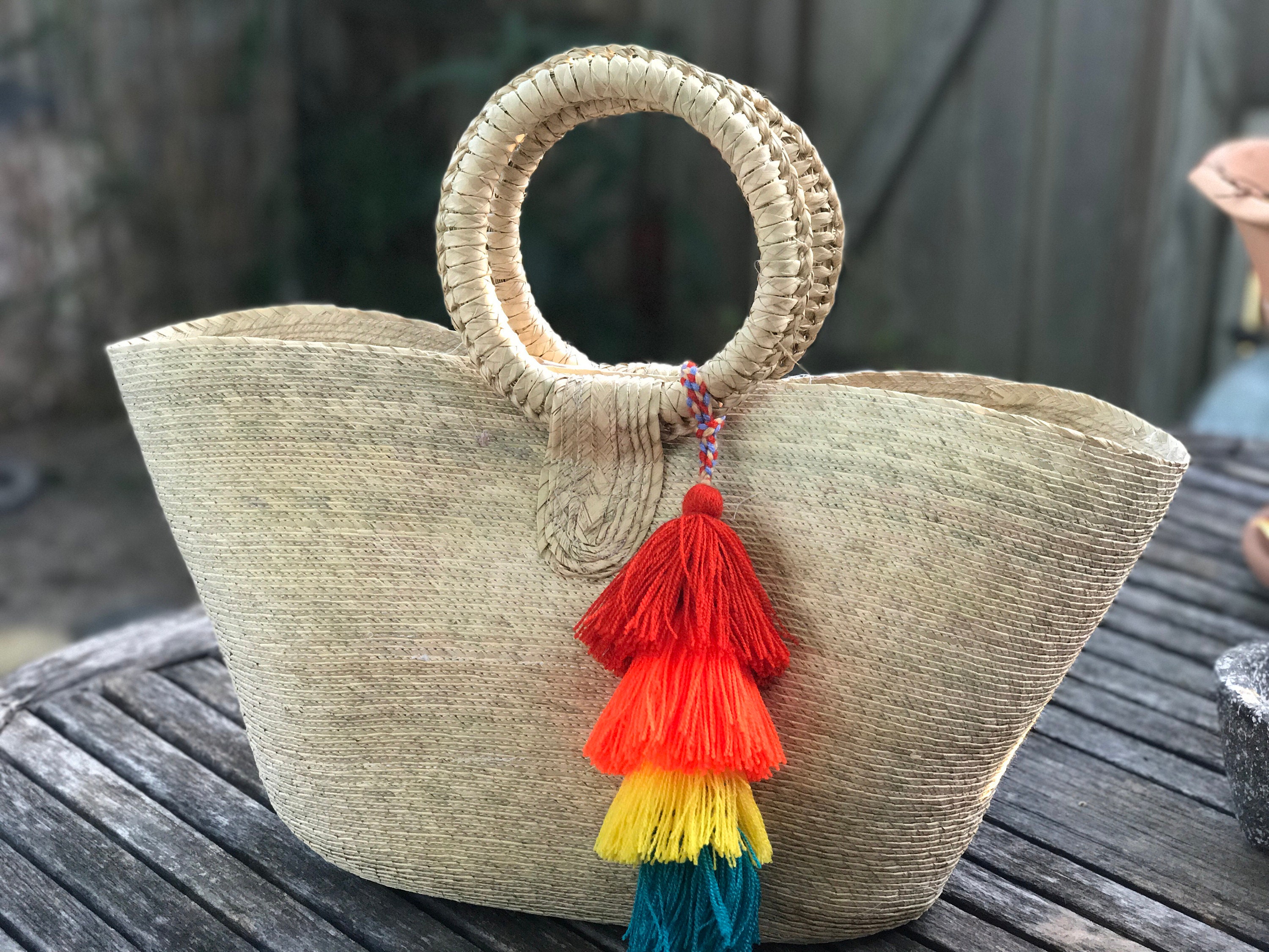 Mexican Tote Straw Mexican Bag | Etsy