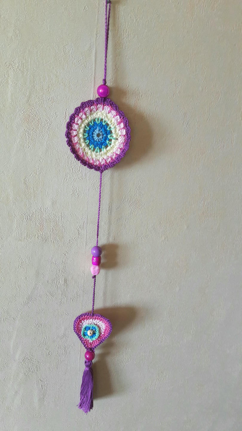 Guirlande Mandala Style Bohème Crochetée à La Main