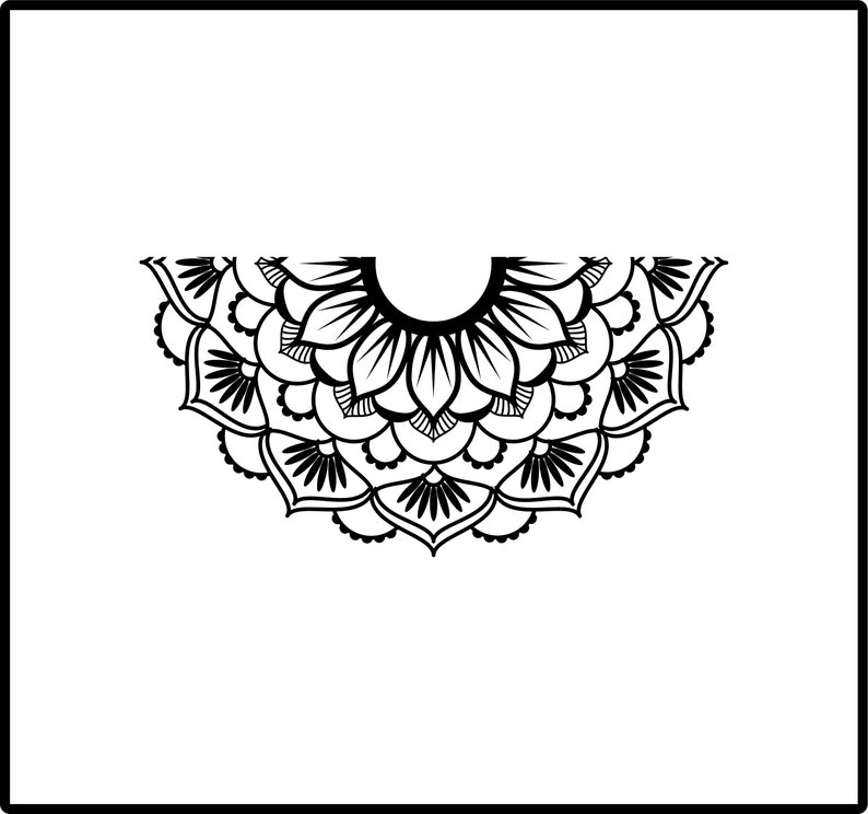 Free Free 273 Half Flower Mandala Svg SVG PNG EPS DXF File