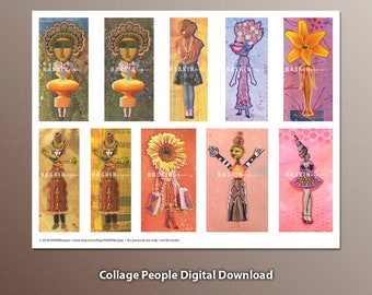 Collage People Clip Art, Digital Download