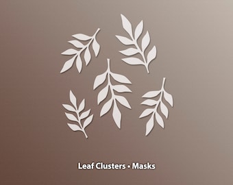 Leaf Cluster Masks, Mixed Media Supply