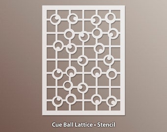 Cue Ball Lattice Stencil