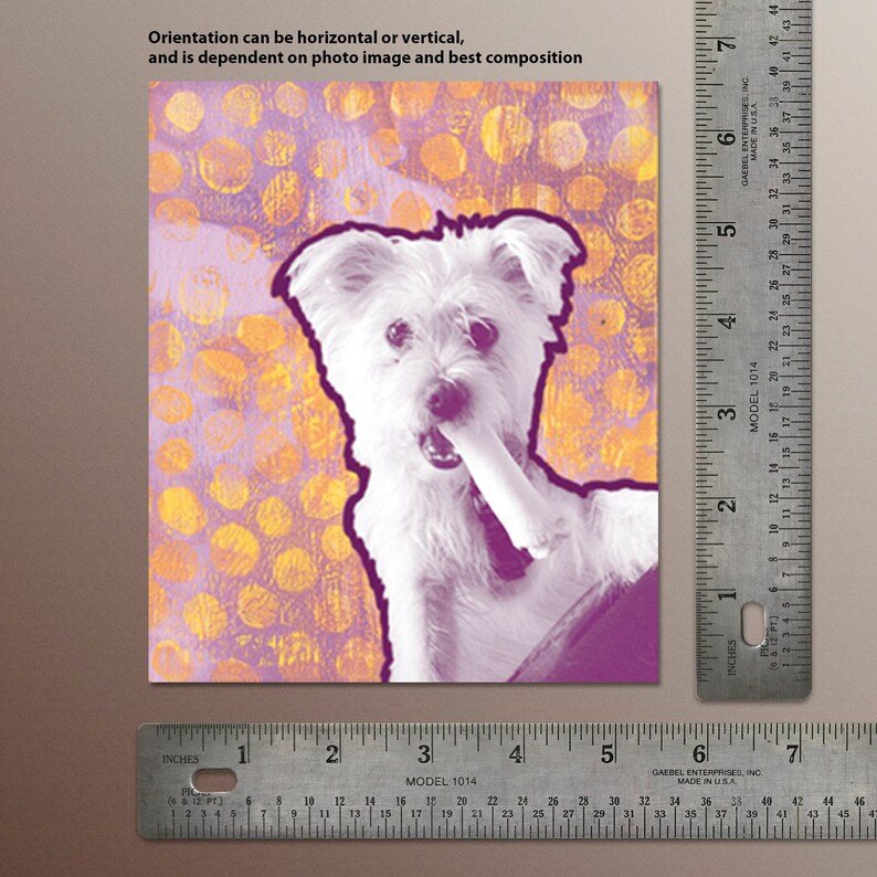 Custom Woodblock Pet Art