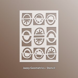 Jazzy Geometrics Stencil