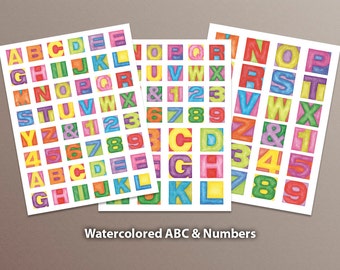 Alphabet (ABCs) Clip Art, Digital Download