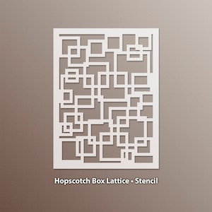 Hopscotch Box Lattice Stencil